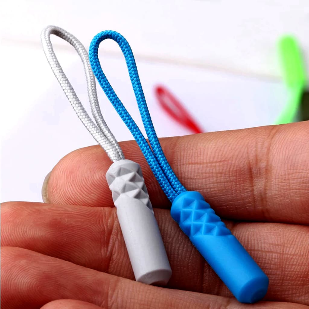 Puxador de Zíper com Corda, para Mochilas Bolsa de Viagens Mala Blusas Jaquetas  Clipe com Corda