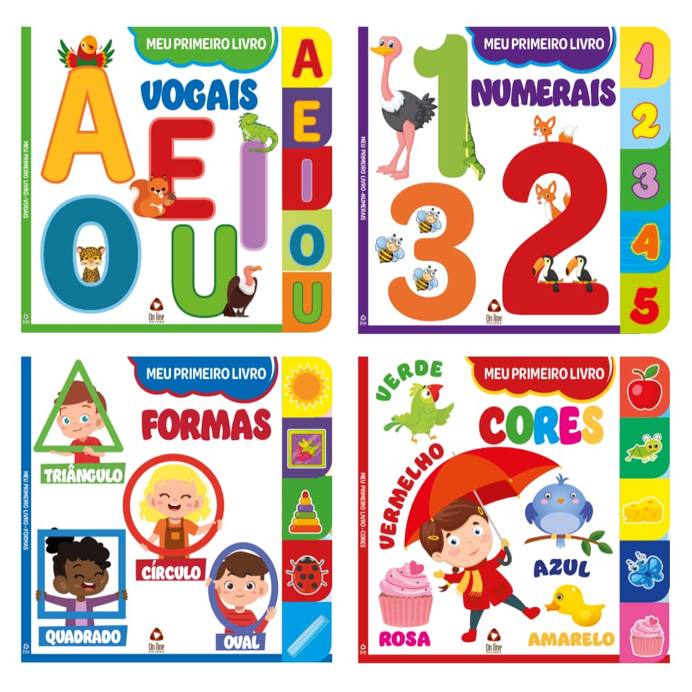 Coleção Meu Primeiro Livro -  Kit com 4 Livros