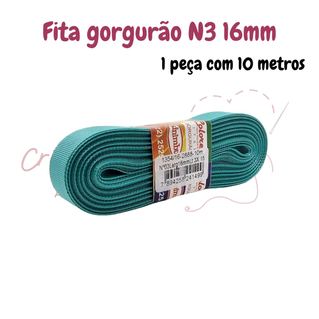 Fita Gorgurão Sinimbu N3(16mm) peça 10 metros - Ref: 1354/16