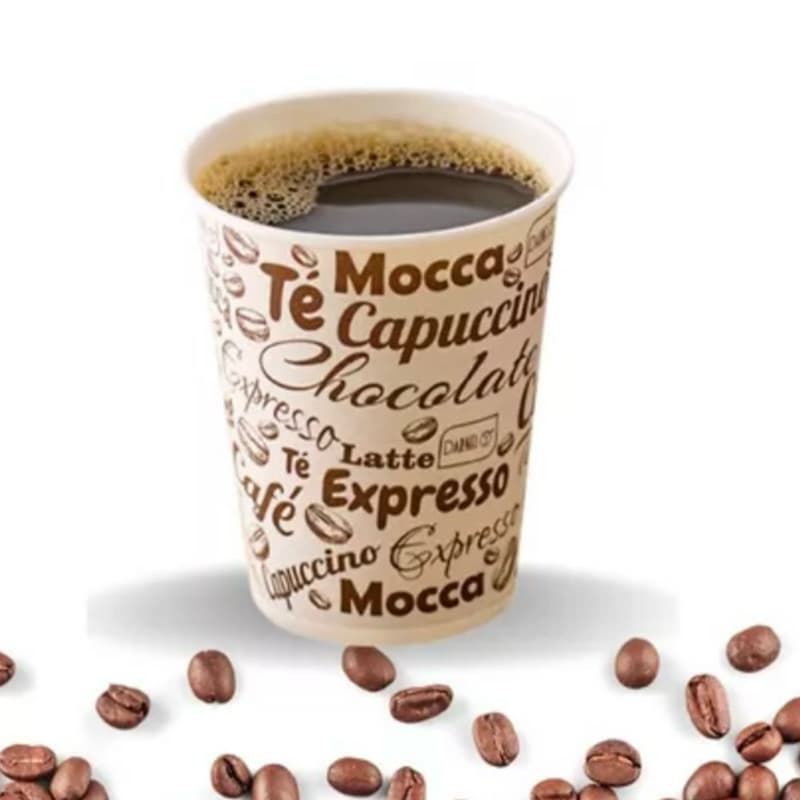 50~200 Copo Papel 240 ml BIODEGRADAVEL Café Chá E Cappuccino DARNEL MOCCA OFF