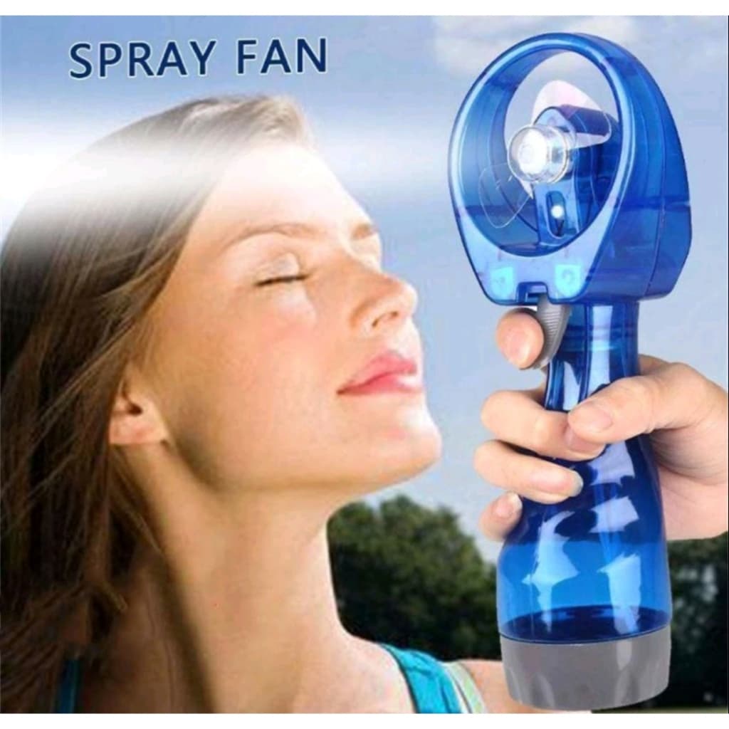 MINI VENTILADOR SPRAY DE AGUA PORTATIL A PILHA