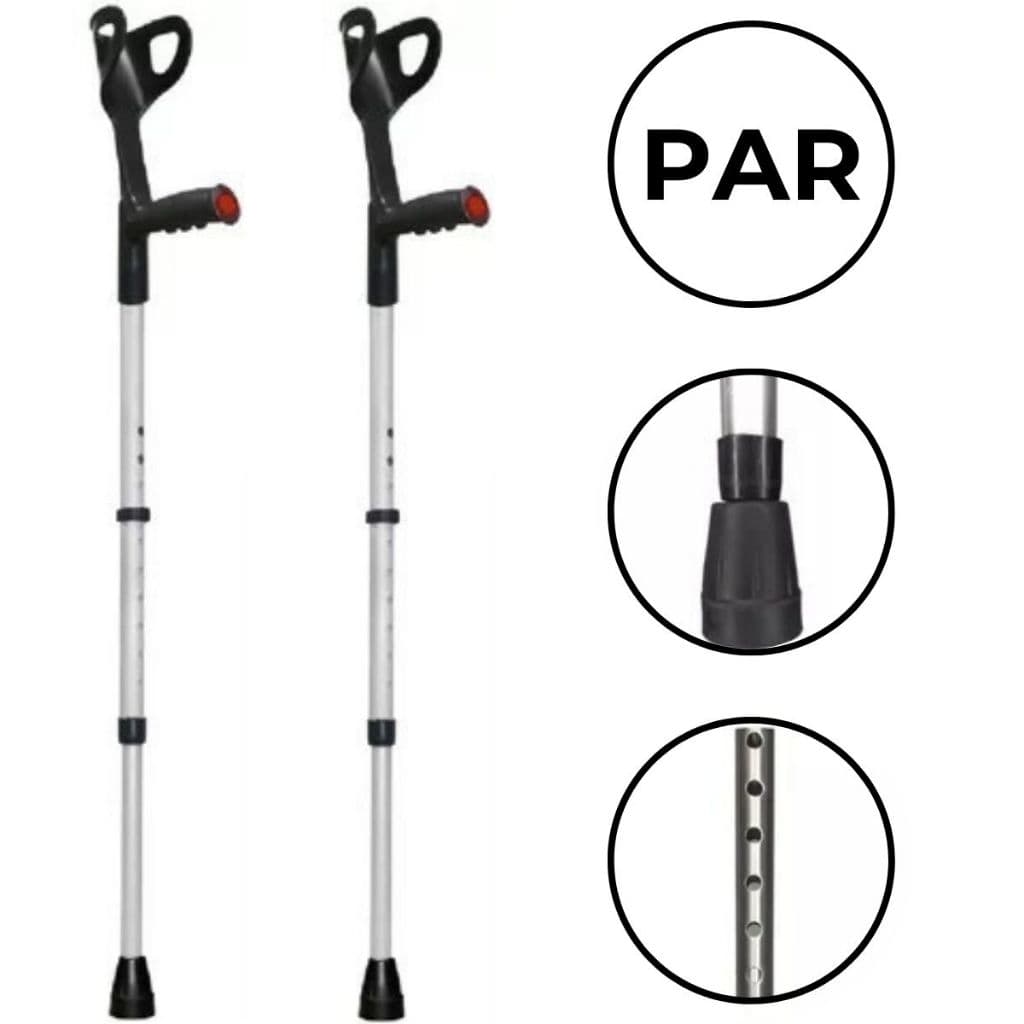 Muleta Ortopédica Canadense Auxiliar Par Take Care 120 Kg