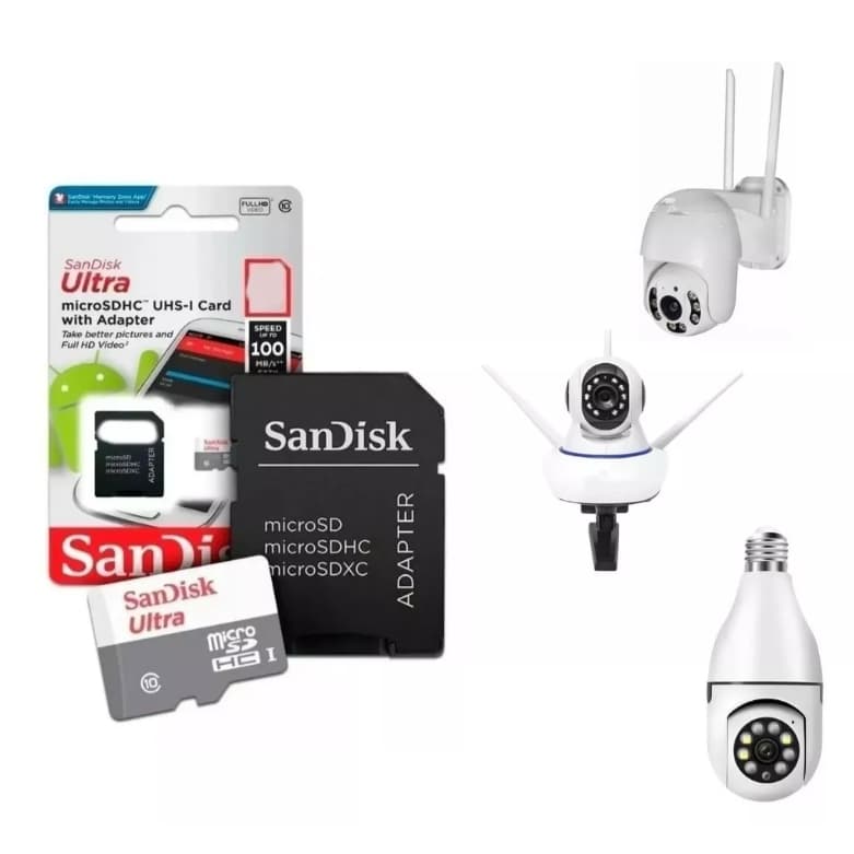 Cartão De Memória Full Hd Para Câmera Ip 360 32gb Com Nfs