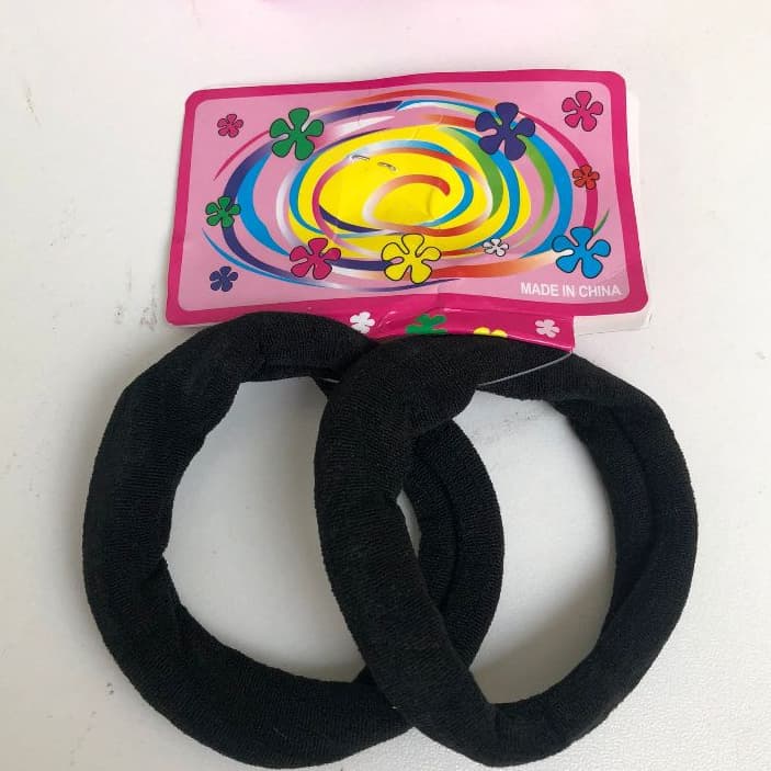 Kit 6/12/24/48 Unidades Amarrador De Cabelo Grosso Prendedor Super Resistente Rabico Colorido/Preto