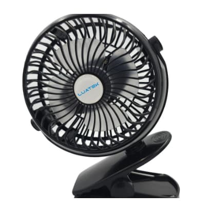 Ventilador mini Com Clipe Recarregável Usb Silencioso