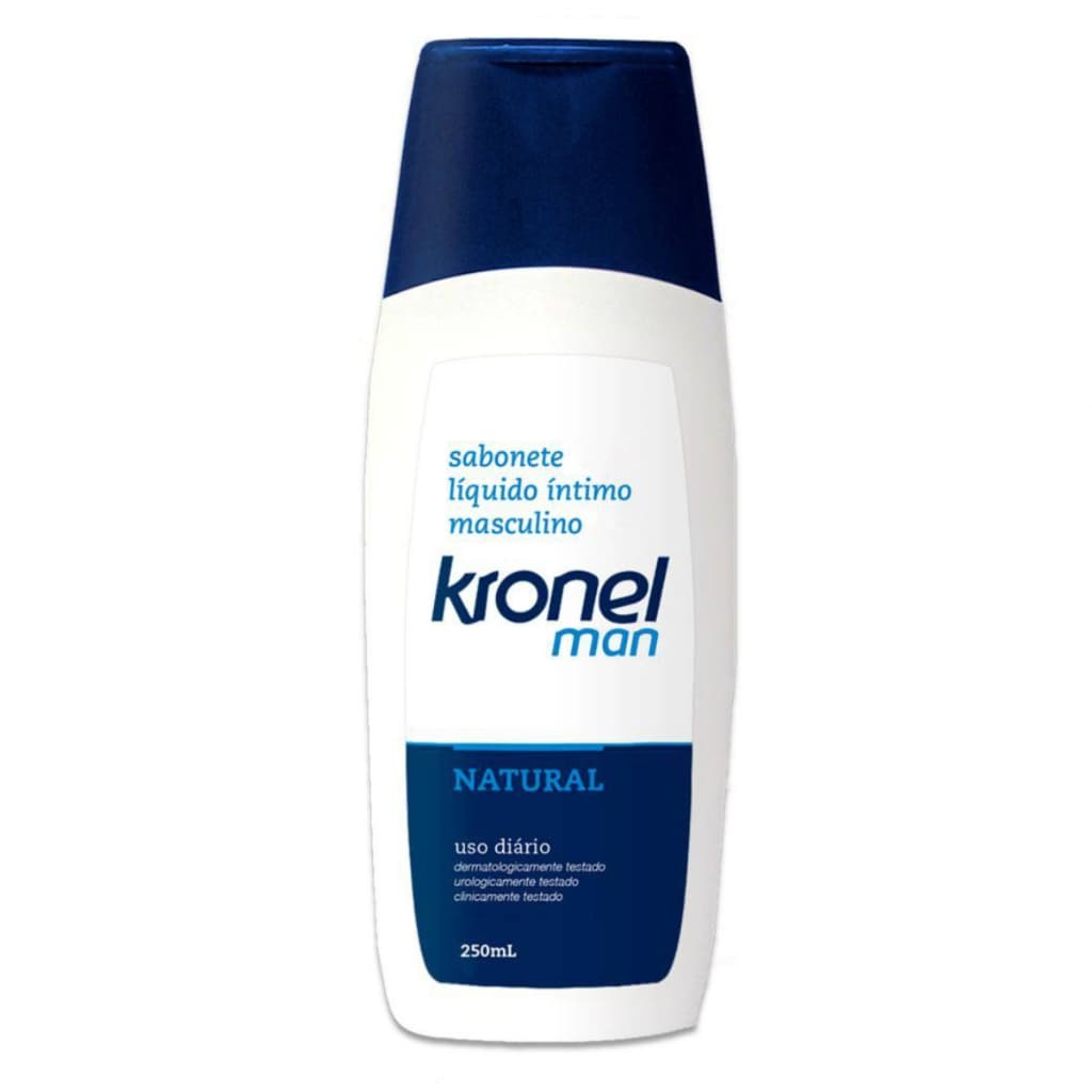 Kronel Man Natural Sabonete Intímo Masculino Higienização 250ml Original Hebron