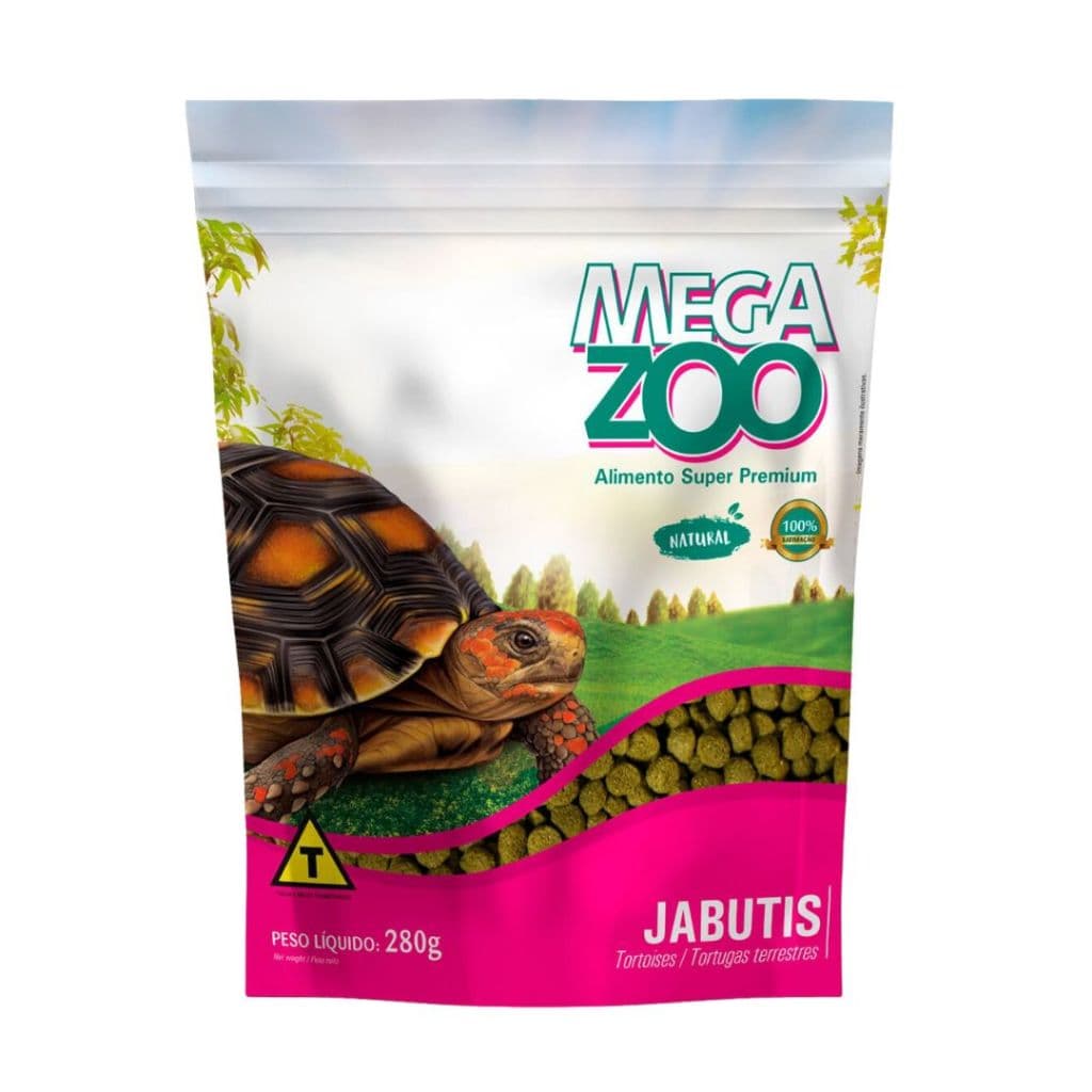 Ração Extrusada Para Jabutis 280g Megazoo