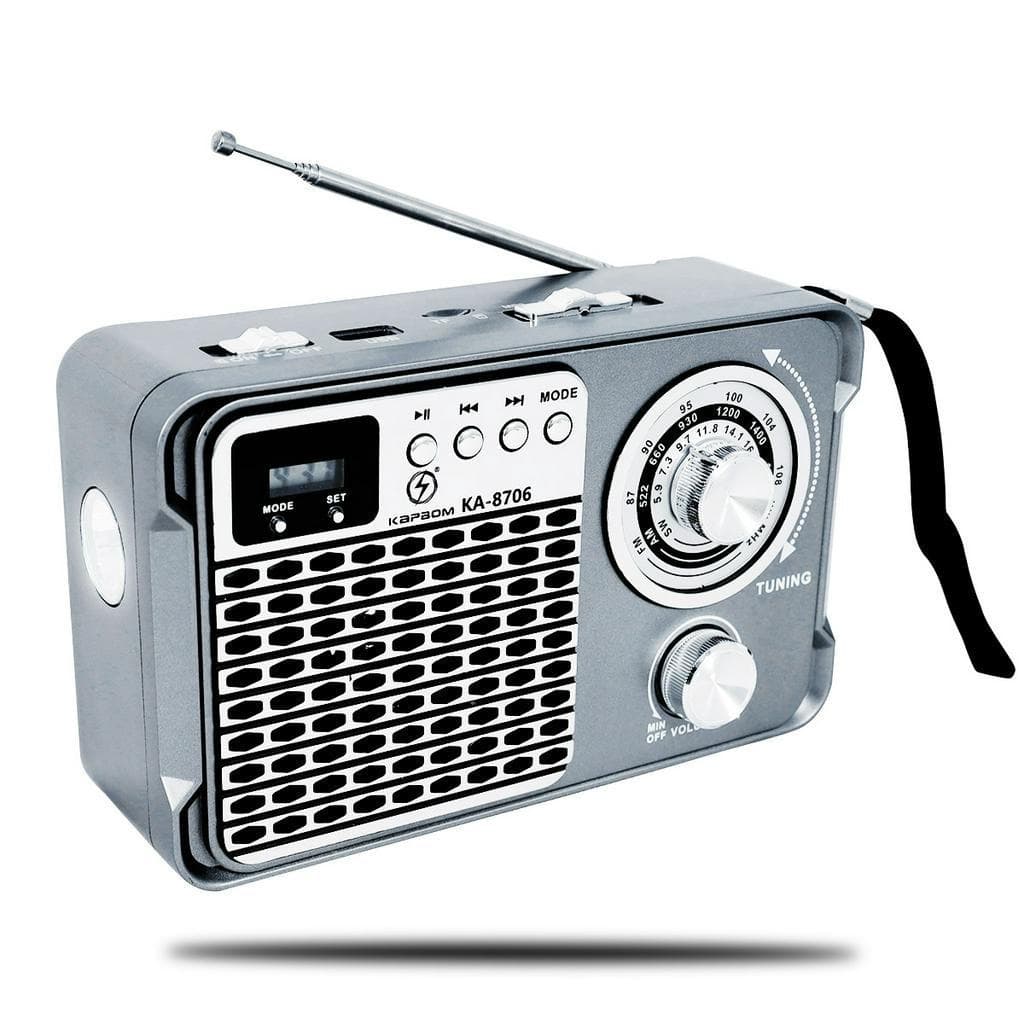 Rádio retro com bluetooth vintage AM/FM/MP3/USB KA-8706