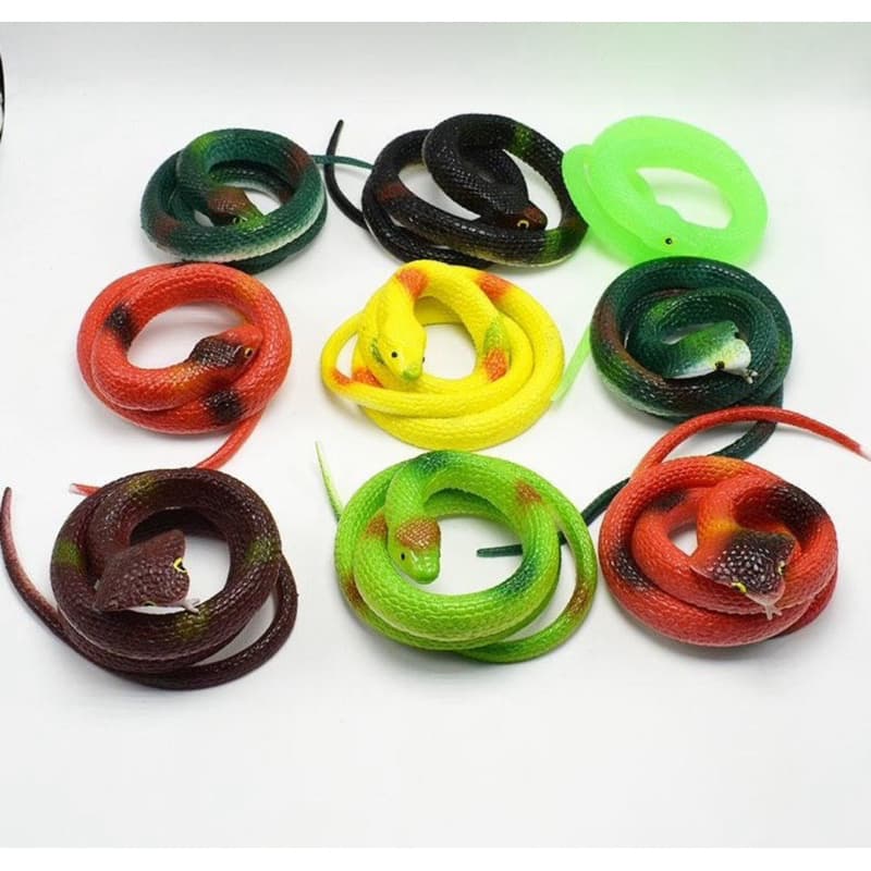 Cobra de Borracha de 75 cm: Diversão Deslizante e Colorida!