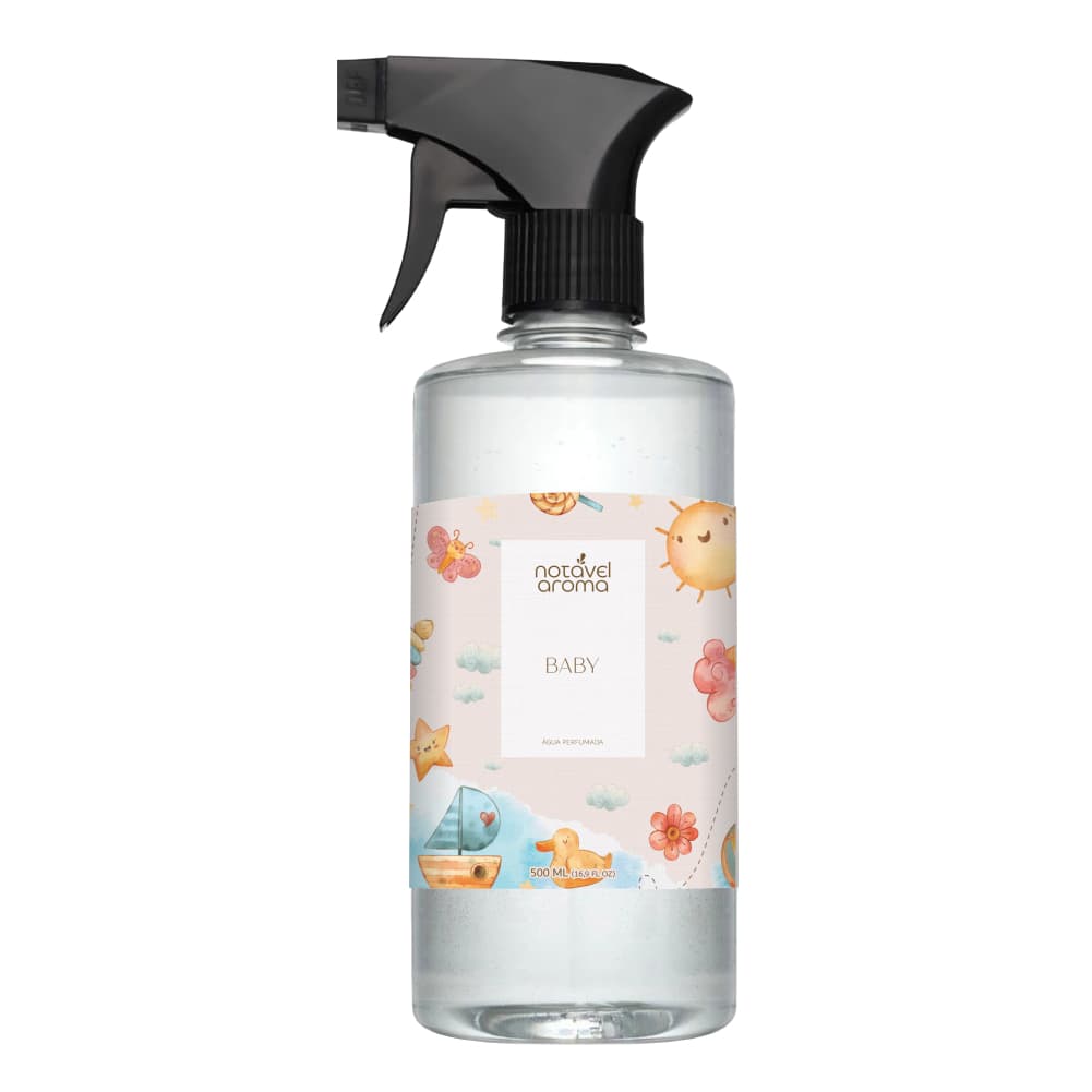 Agua Perfumada Baby para roupas, tecidos, lençois 500ml - Notavel Aroma