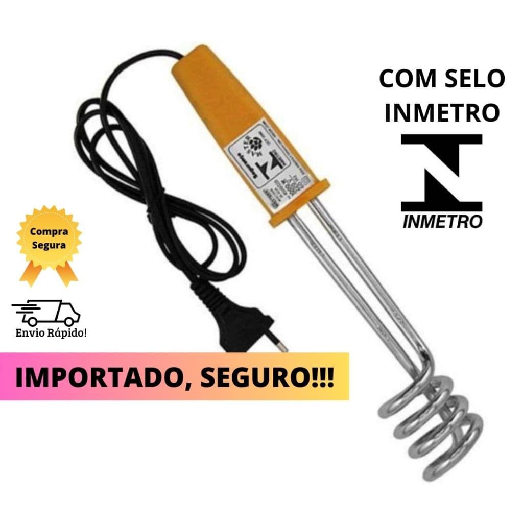Ebulidor Eletrico Rabo Quente 127v Ou 220v Ferve Água Rápido MERGULHAO Elétrico