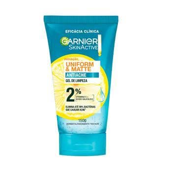 Gel de limpeza antiacne com vitamina C acido salicilico Garnier