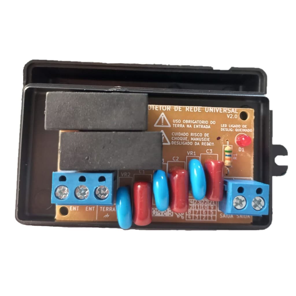 Protetor Anti Surto Bivolt P/ Motor De Portão E Eletrônicos