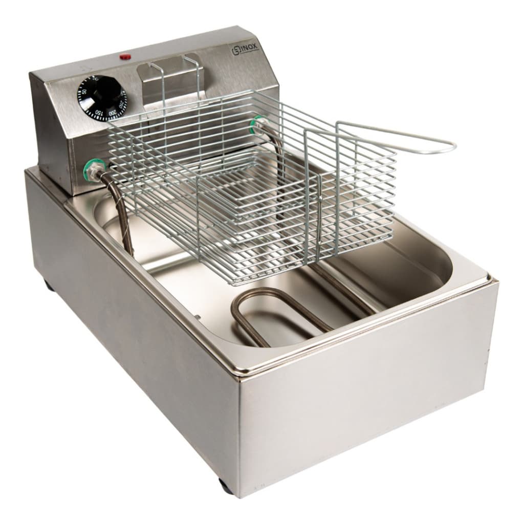 Fritadeira Elétrica Industrial 5 L Aço Inoxidável Gg Inox