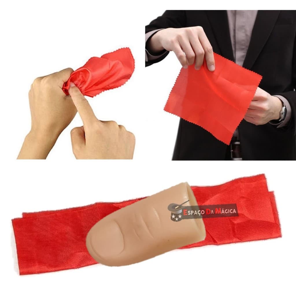 Magica Dedo Falso Dedera Truque Do Lenço Que Some Desaparece Ilusão