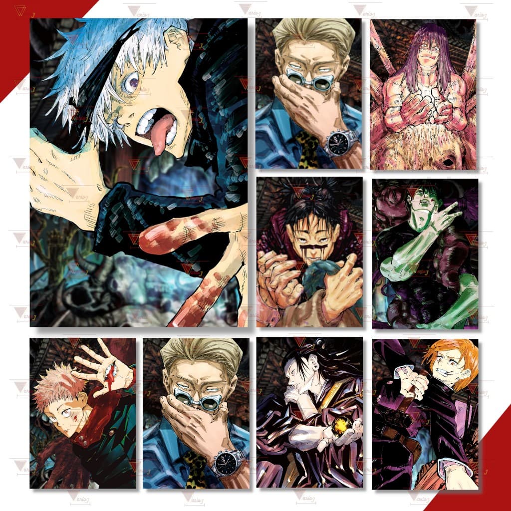Pôster Adesivo Manga Jujutsu Kaisen Top Qualidade Premium A4 Anime