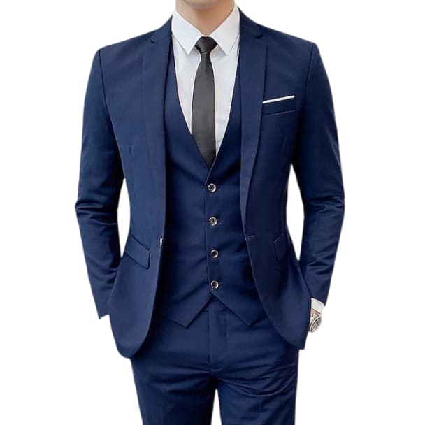 Kit Terno Masculino Completo De Luxo - Paletó+calça+colete+gravata