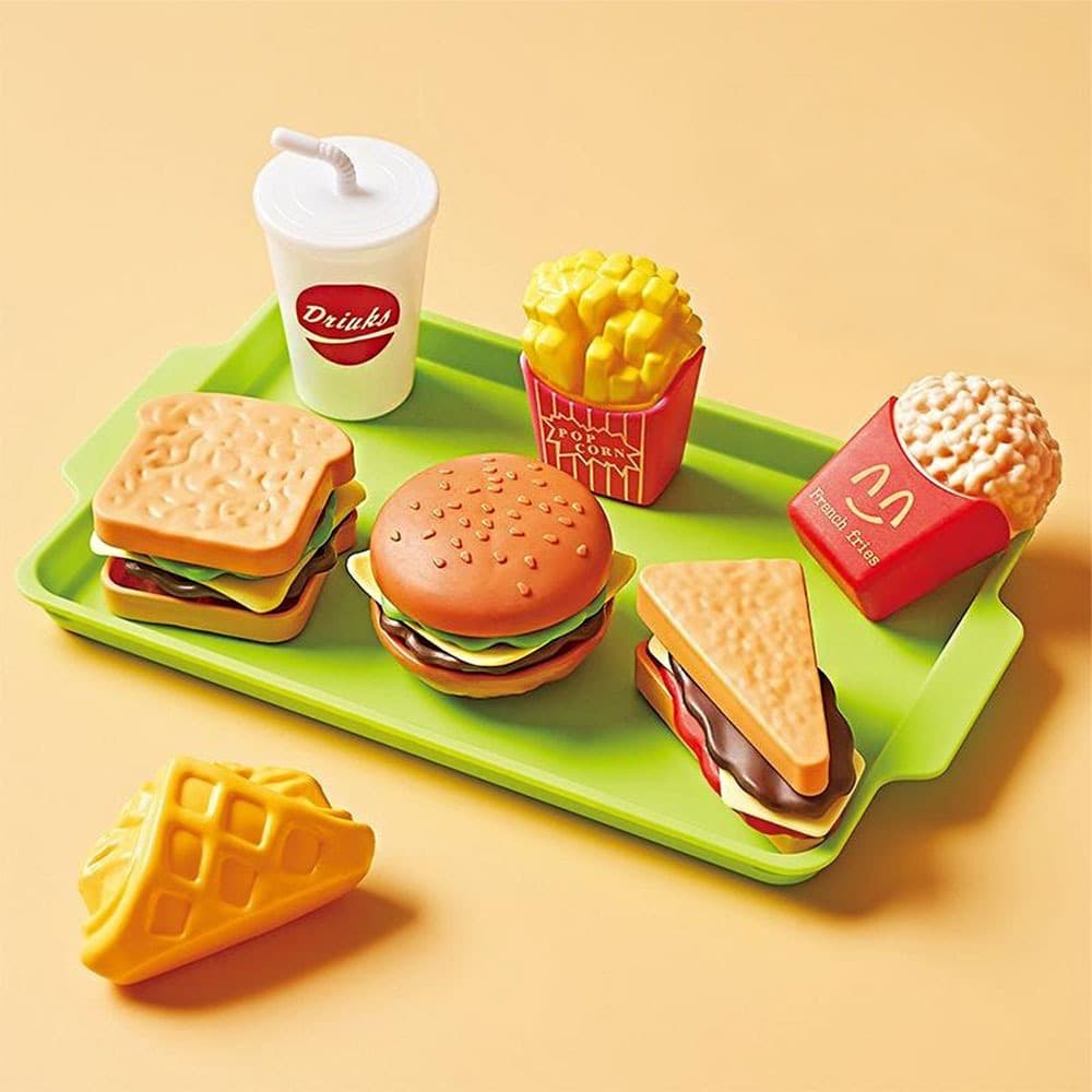 Kit Fast Food Comidinha 7 Peças Sortidas Minha Cozinha Infantil Dos Sonhos