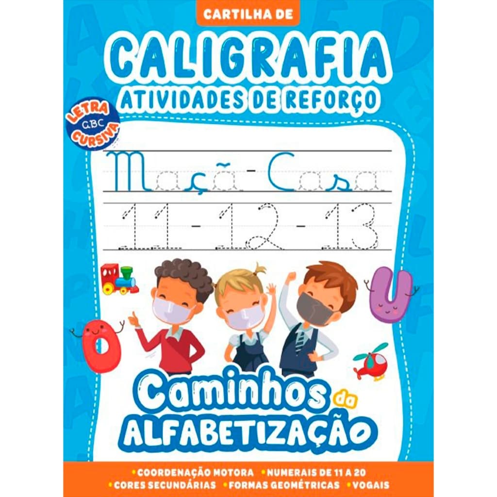 Cartilha Caminhos da Alfabetização - Caligrafia e Atividades de Reforço Vol. 02