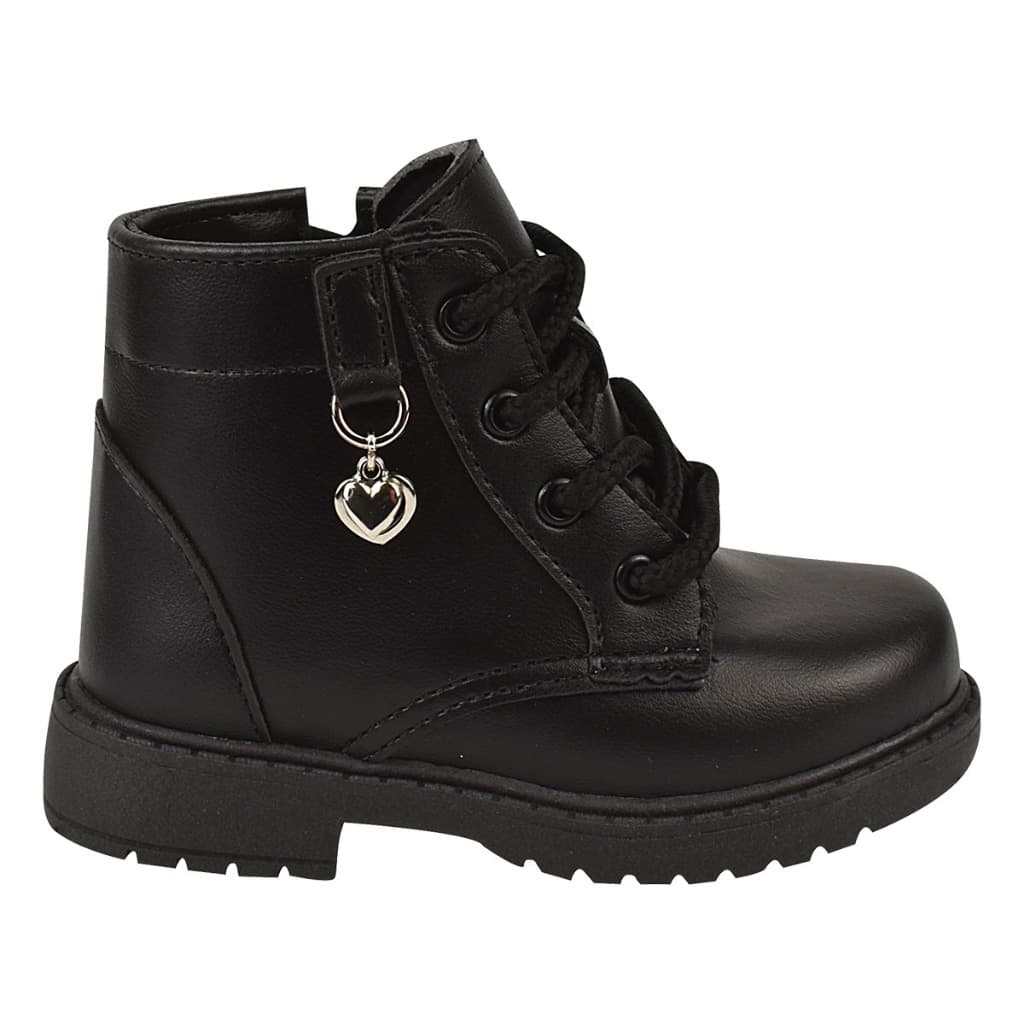 Bota Coturno Infantil Menina Feminina Cano Baixo 35024