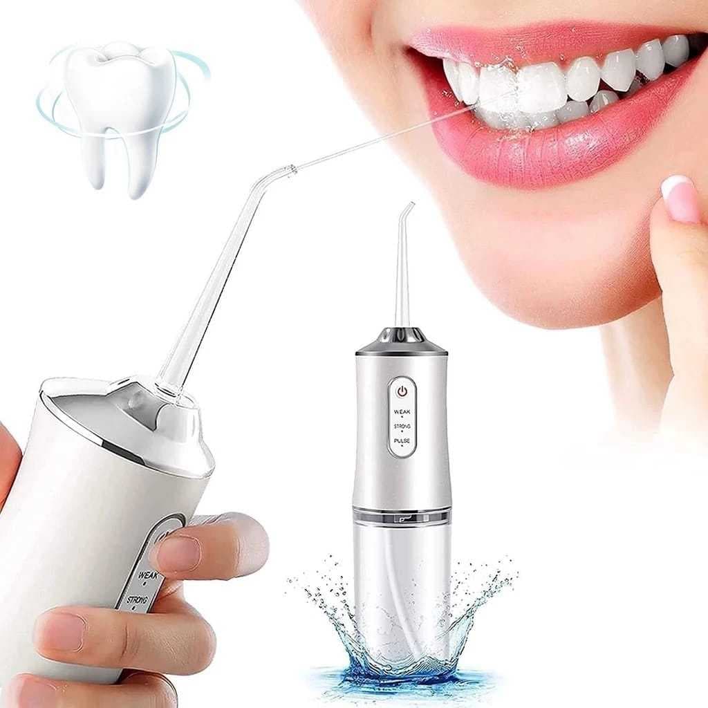 Irrigador Dental Oral Port á til Recarreg á vel USB 230ml Limpeza Bocal Jato Forte  BBG-10558