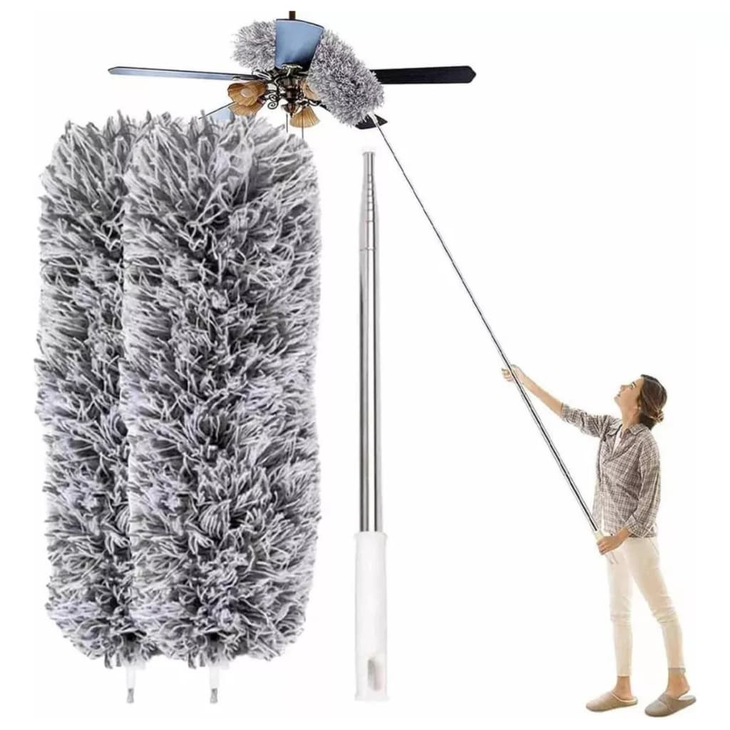 Kit Extensível Limpeza De Pó Cabo Longo E Lavável