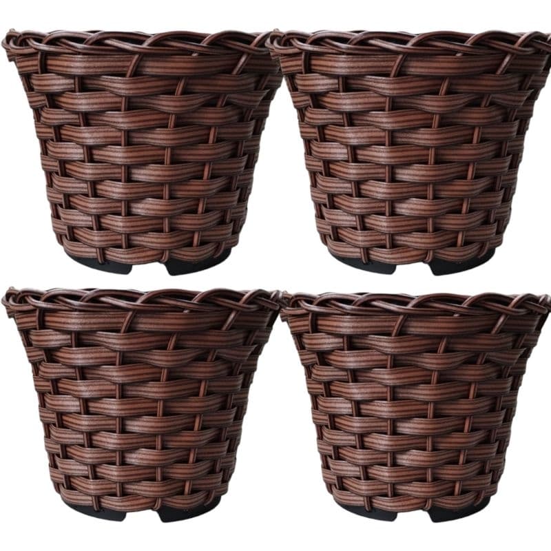 Kit  Vasos para Plantas Azaléia Decorativo Fibra Sintética