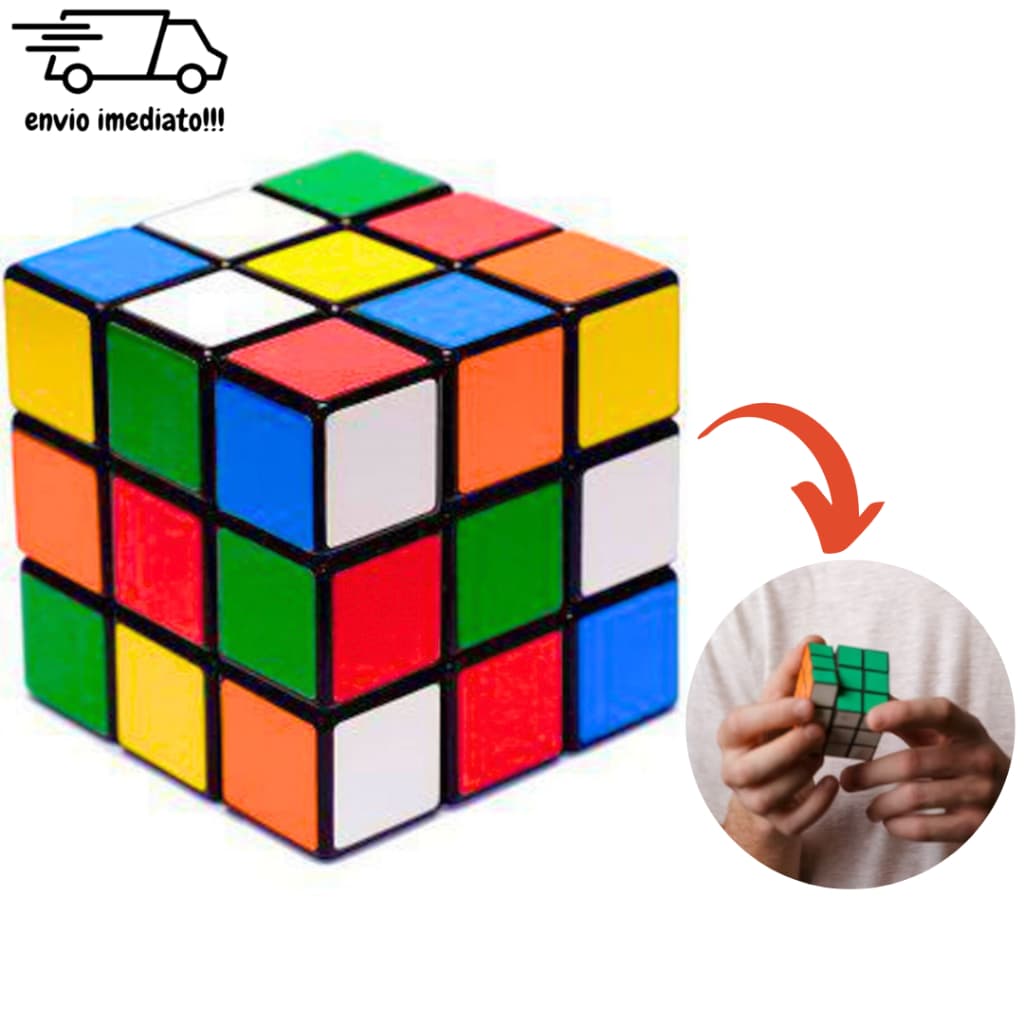 Kit 2 Cubo Mágico Interativo Anti Stress Tamanho GRANDE 7X7 Brinquedo Quebra Cabeça