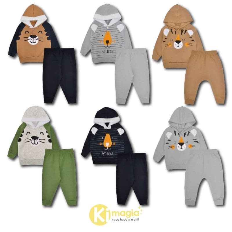 Conjunto Moletom Bebê Menino Inverno