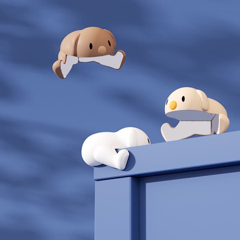 4 Protetor De Quina Silicone Mesa Segurança Para Crianças E Bebes Proteção modelo animado