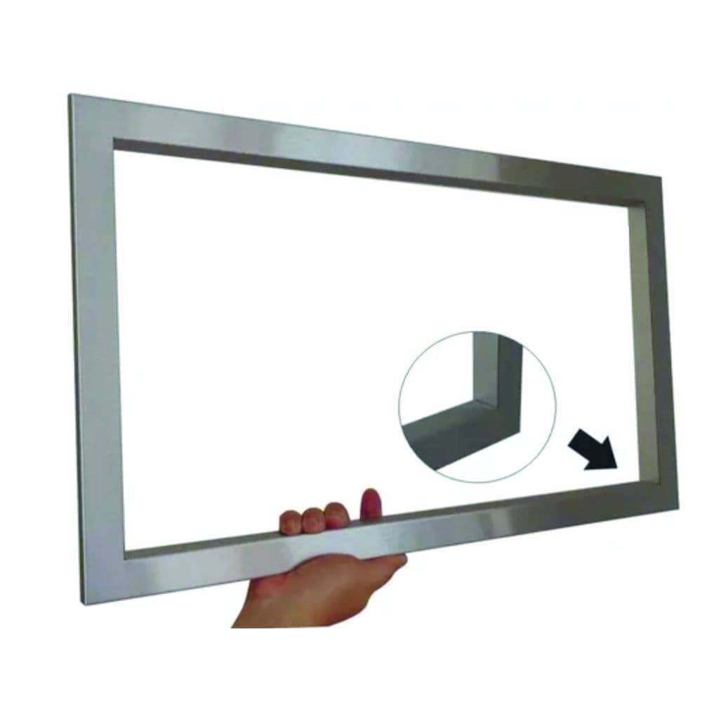 Moldura Inox Compatível Micro Electrolux ME36s acabamento recorte móvel