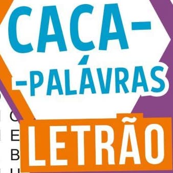 Livro Caça Palavras Letrão Letras Grandes com Resposta