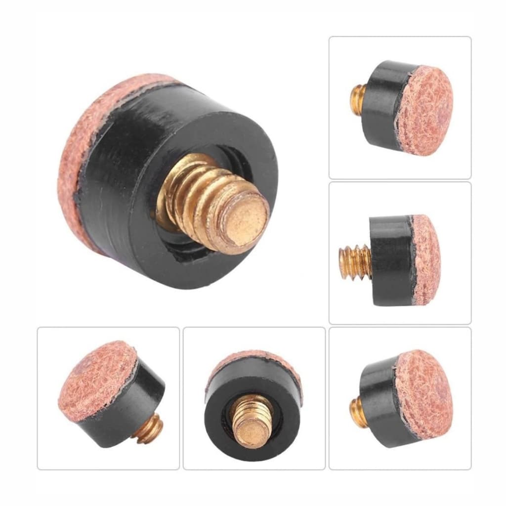 Kit Sola Ponteira Rosca Para Taco De Bilhar Sinuca Snooker 11mm