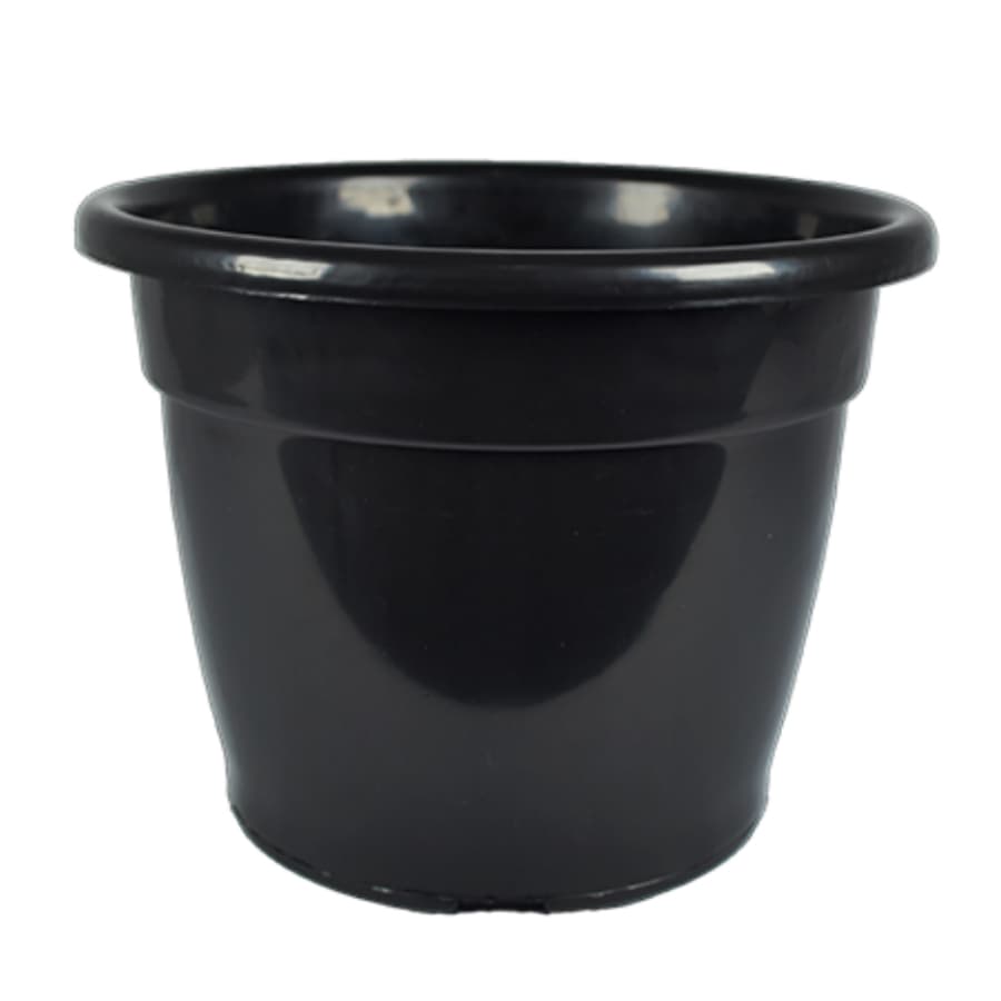 Kit 6 Vaso Redondo 5 Litros Preto Reforçado