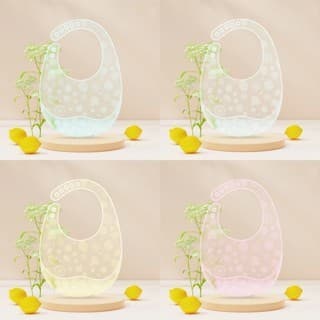 Babador De Silicone É Leve 39g , Ajustável , Impermeável E Dobrável Para Alimentação