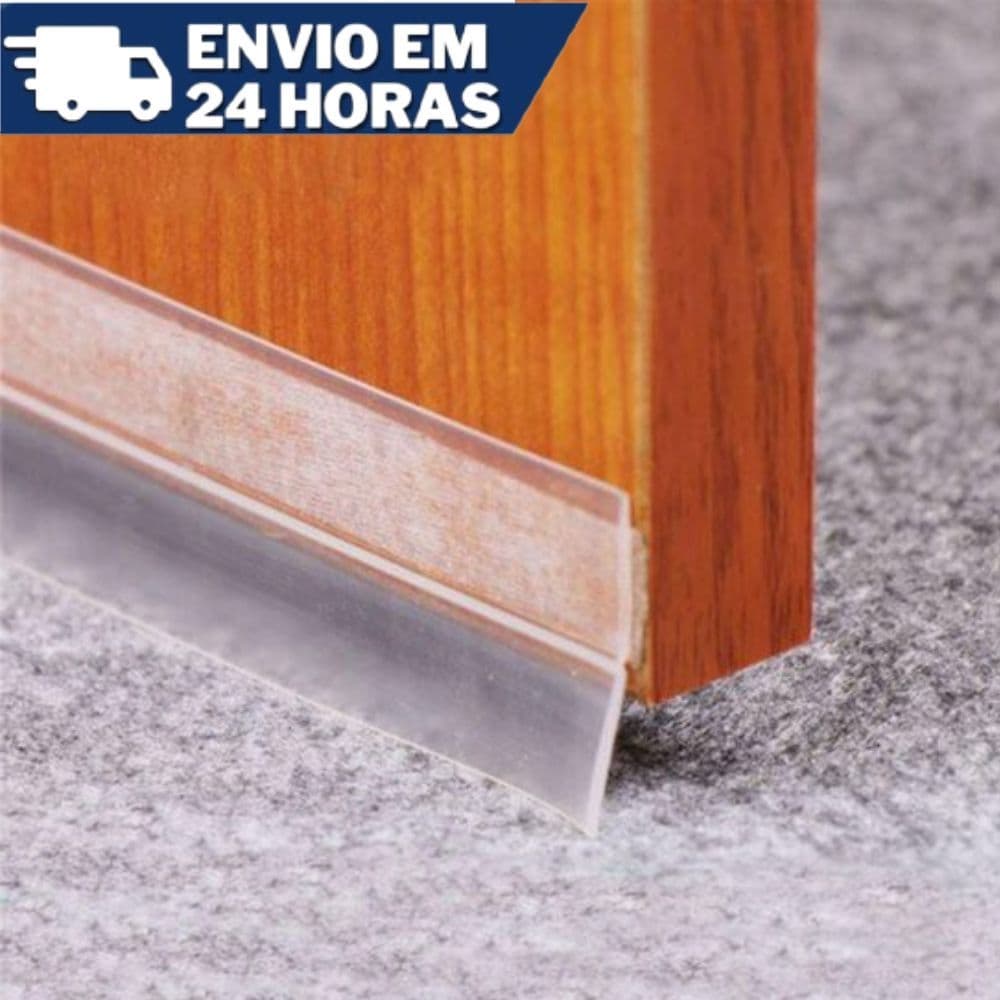 Fita Adesiva Veda Fresta Protetor Vedação de Portas e Janelas 3M x 35mm Pivotante Transparente