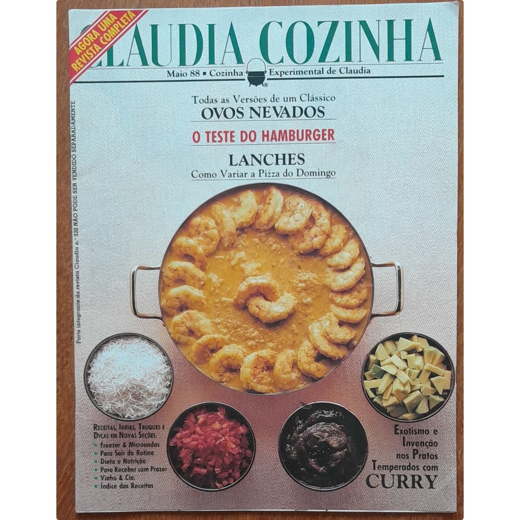 Revista Claudia Cozinha Nº 320 Maio/1988
