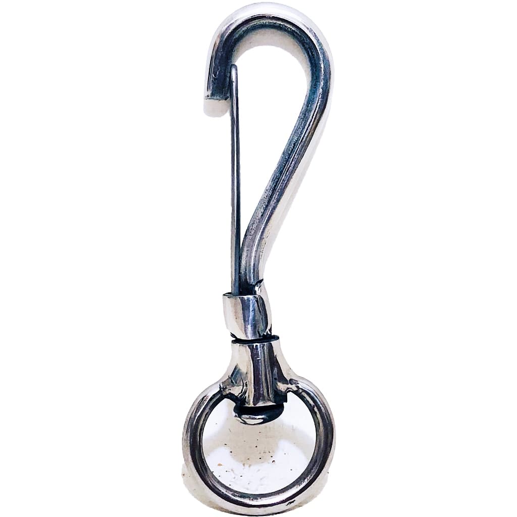 Mosquetao Inox Com Argola Destorcedor 5mm X 110mm