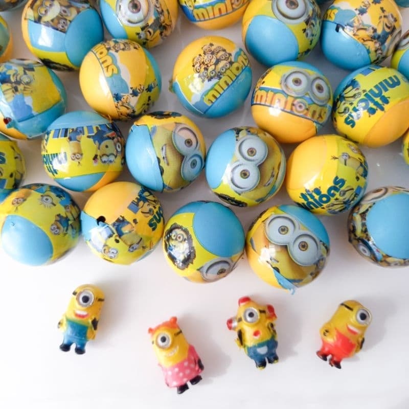10/20/30/40 Capsula Boneco amarelo Minions Surpresa 1 polegada Infantil - Para lembrancinha / Festas