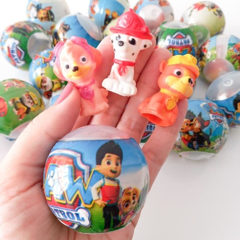 10/20/30/40 Capsula Turma Canina Surpresa 2 polegada Infantil - Envelopada - Festa / Lembrancinha