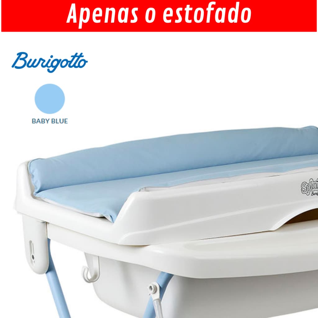 Estofado Do Trocador Da Banheira Splash  COR (Baby Blue) Burigotto 5 Pinos