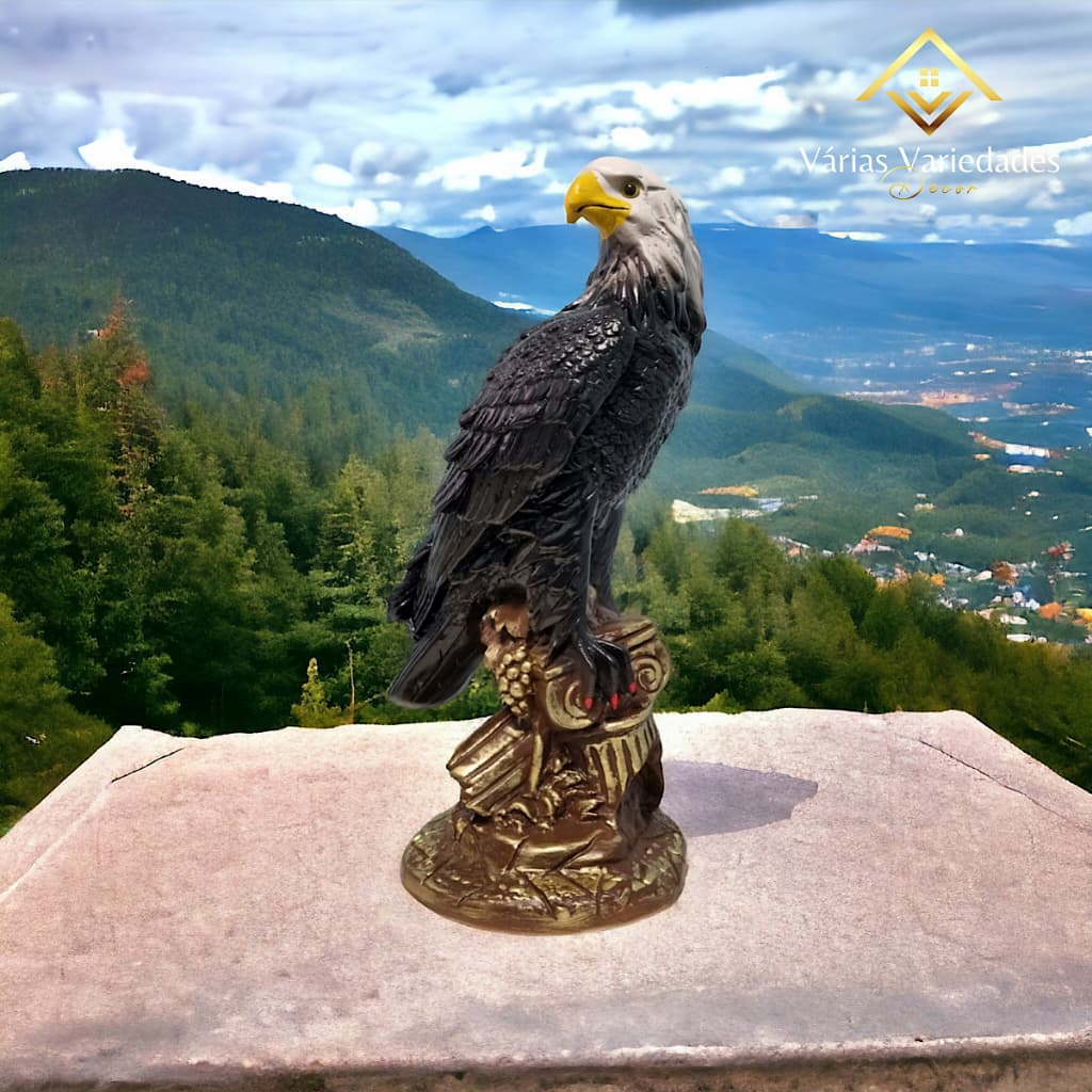Águia Gavião Espanta Pombo 52 cm Envernizado - Disponível Agora
