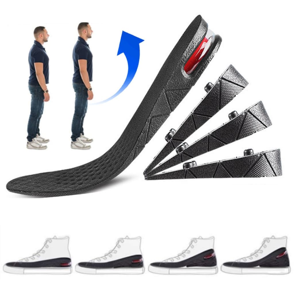 Palmilha Elevadora de Aumenta Altura Salto Invisível Mais Alto 1 Par