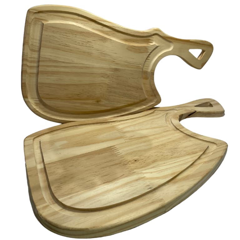 Tábua Para Corte Churrasco Legumes Carne Madeira Pinus Utensílios de Cozinha Frios Multiuso