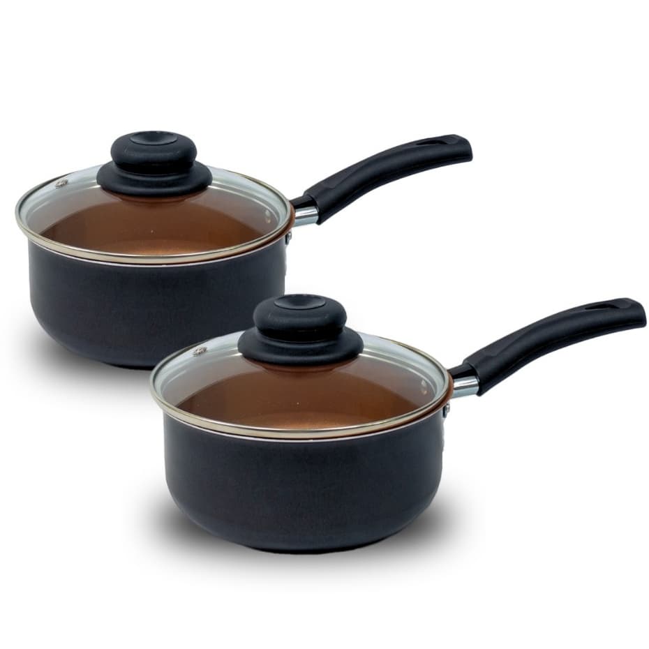 Conjunto 2 panelas com cabo Teflon Antiaderente 16 e 18