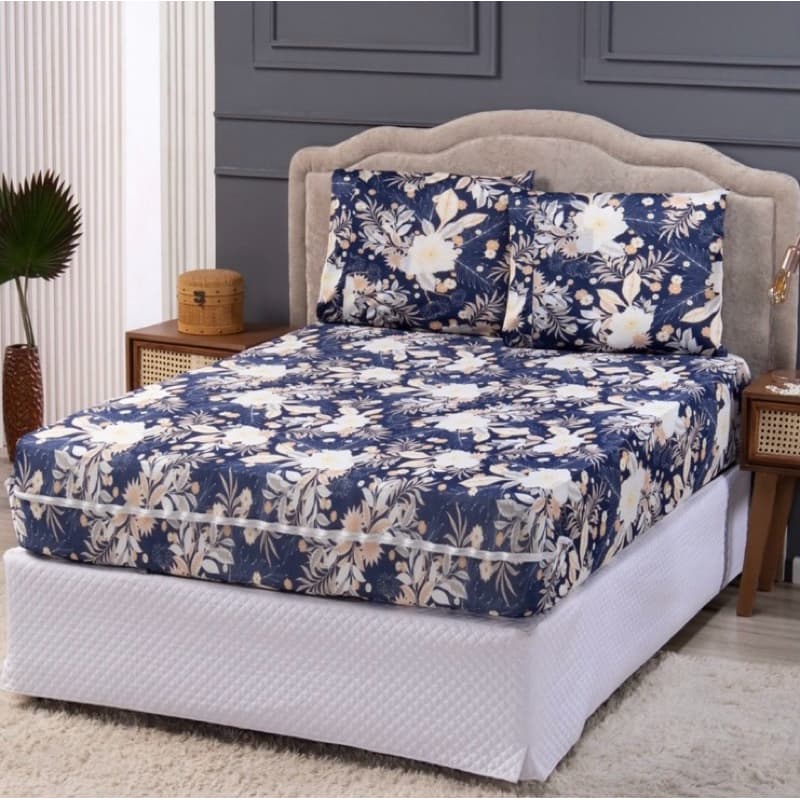 Capa de Colchão Queen Gorgurão Gorgurinho Protetor com Ziper Grosso