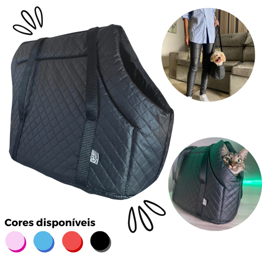 Bolsa transporte para pet premium para cachorro gato