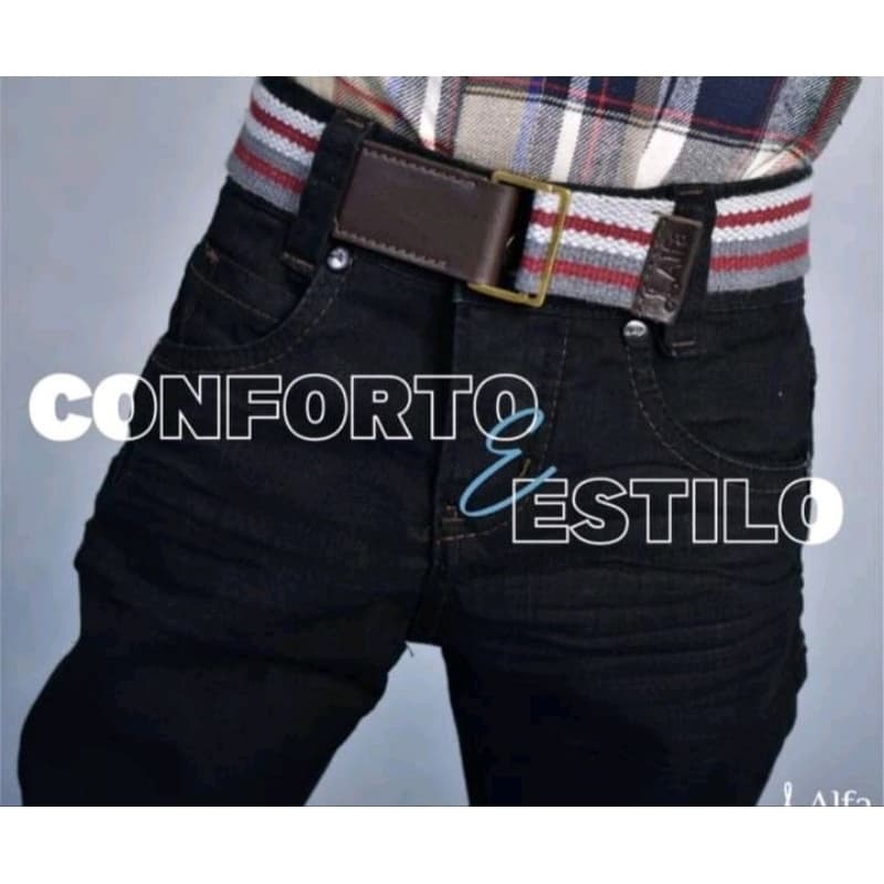 Cinto De Tecido Com Fivela Infantil Masculino Alfa