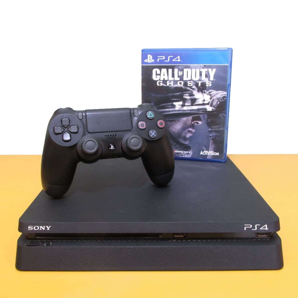 Ps4 Slim 1Tb Playstation 4 Slim 1Tb + Temos Opção Com Controles e Jogo. Console Original, Videogame Com Nota Fiscal e Garantia