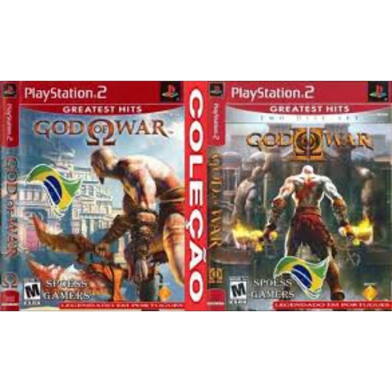 GOD OF WAR 1 E GOD OF WAR 2 LEGENDADO PARA PLAYSTATION 2